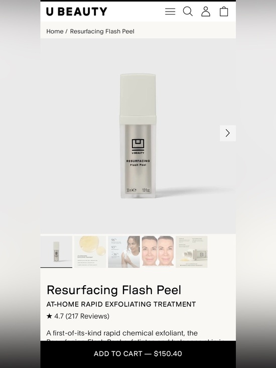 U Beauty Other - U Beauty Resurfacing Flash Peel - White